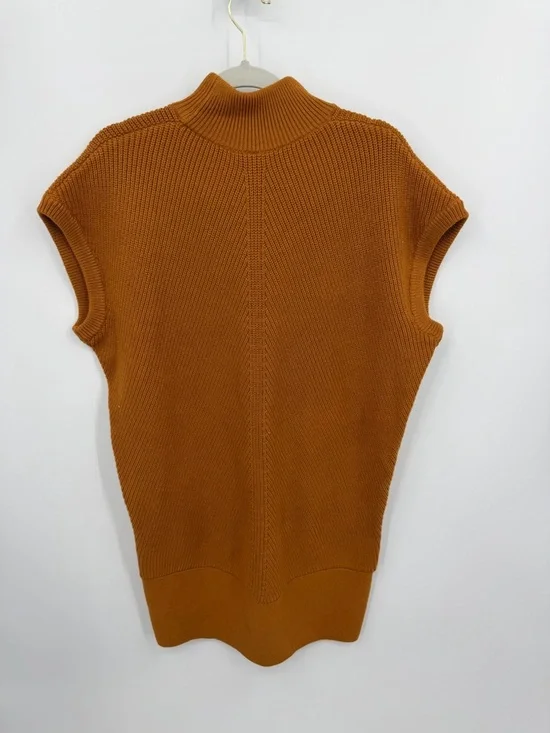 By Anthropologie Short-Sleeve Mock-Neck Sweater Mini Dress sz S - Picture 9 of 9